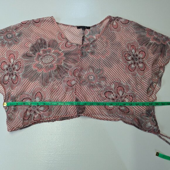 Laundry by Shelli Segal Size XS 100% Silk Sheer Top - Picture 9 of 16